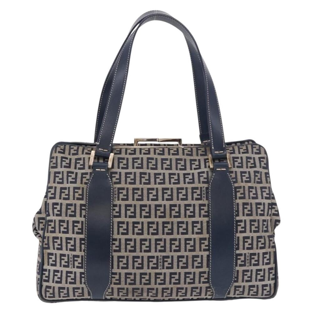Fendi Zucchino Handbag Blue